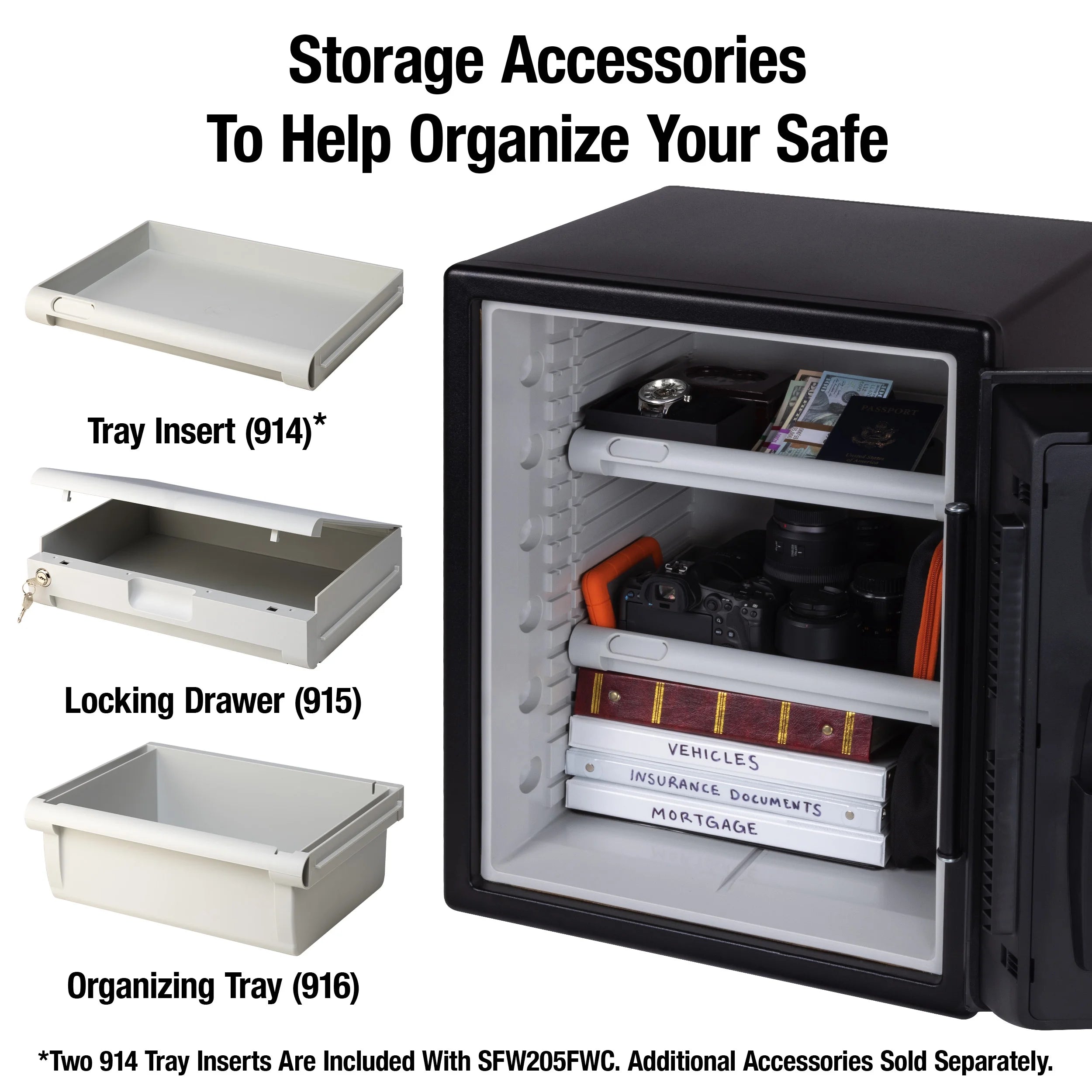 Water and Fire-Resistant Safe with Digital Keypad Lock, 2.0 cu. ft. T8955