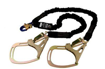 Arc Flash Shock-Absorbing Lanyard, Black S71634