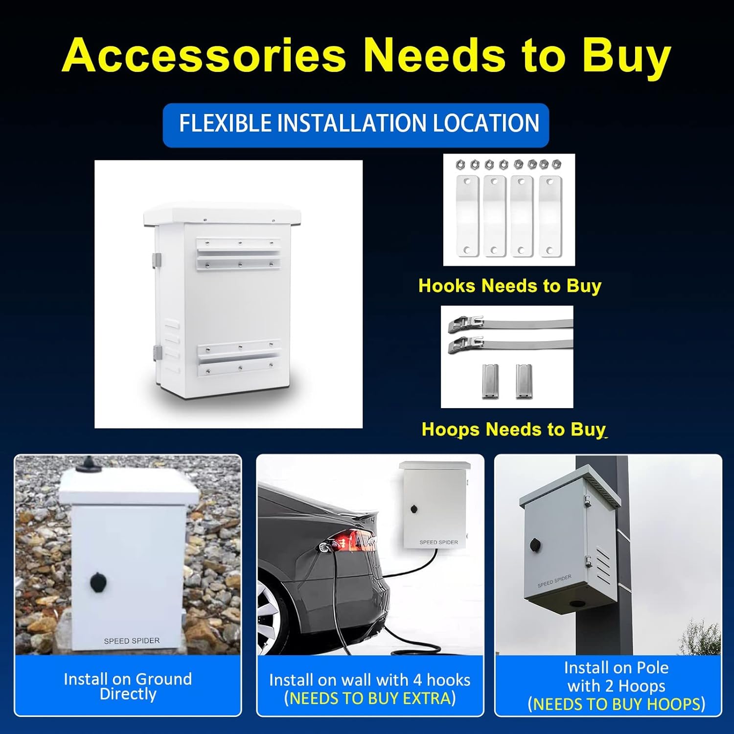 Outdoor Stainless Steel Junction Box IP55 with Mounting Plate T441