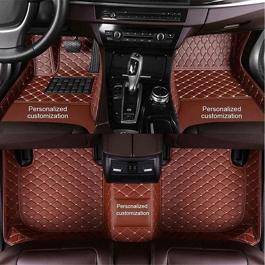 Red Waterproof Non-Slip Full Coverage Car Floor Mats H39384