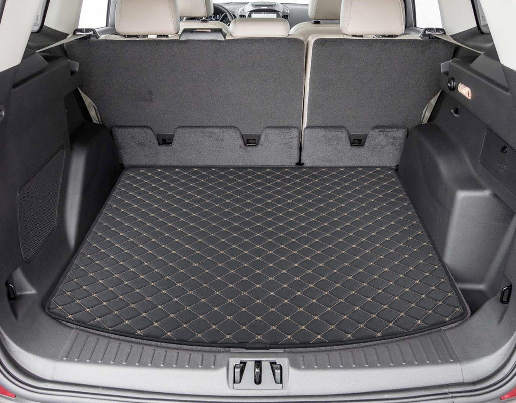 Luxury Padded PU Leather Trunk Mat Cargo Liner for Ford Escape Pack of 2 G52167