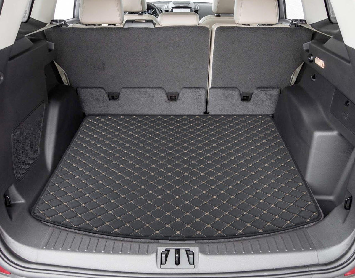 Luxury Padded PU Leather Trunk Mat Cargo Liner for Ford Escape Pack of 2 G52167