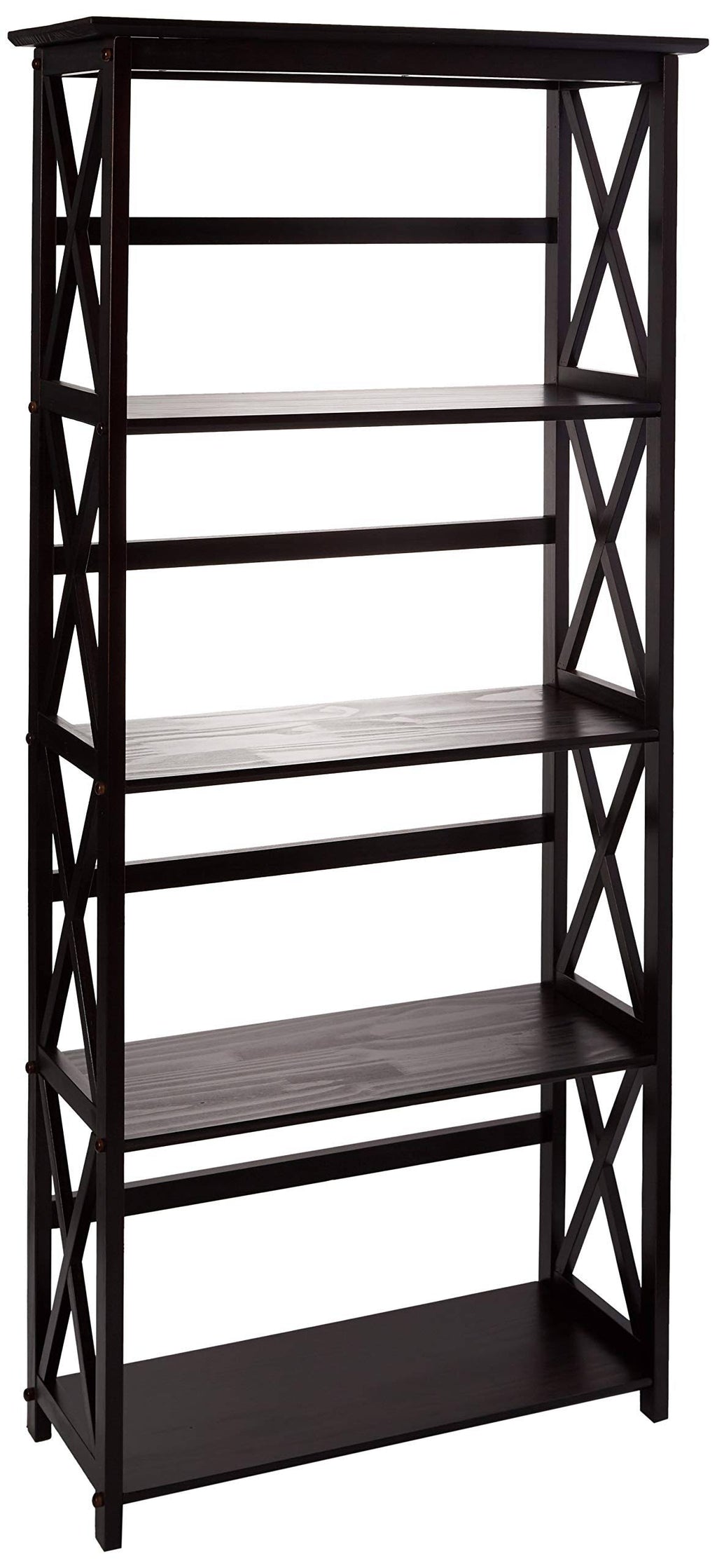 5-Tier Bookcase Espresso L5367