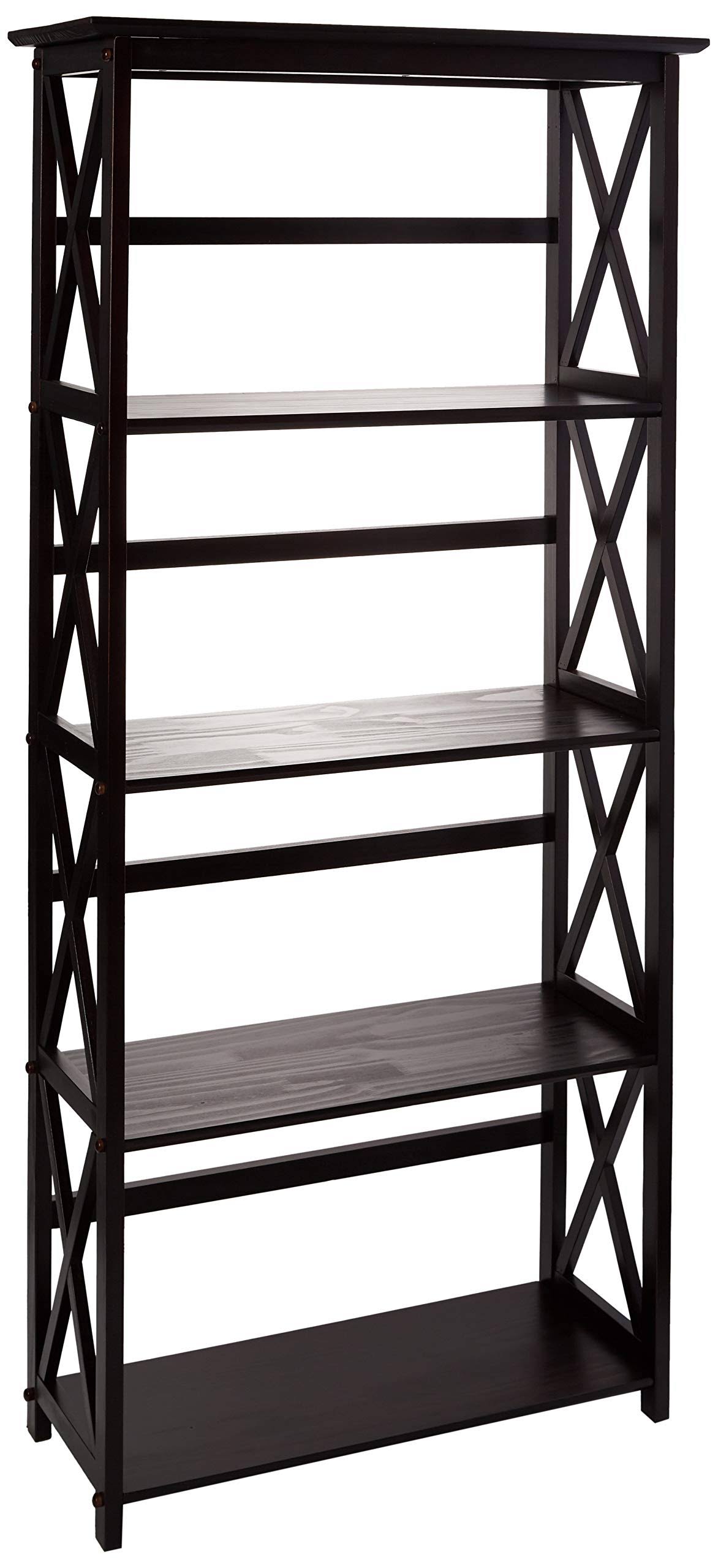 5-Tier Bookcase Espresso L5367