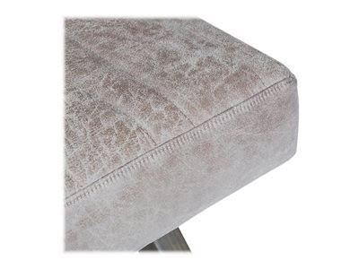 Distressed Grey Taupe Ottoman Bench J9469