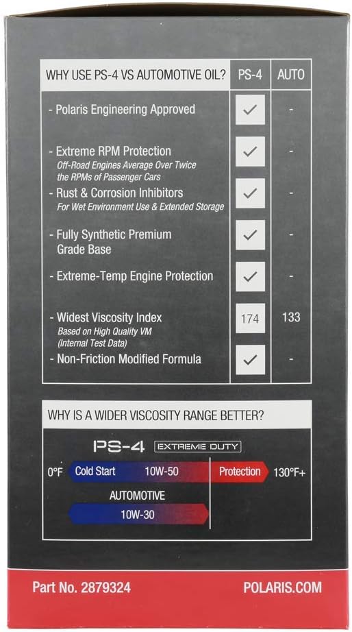 2.5 Qts Full Synthetic Engine Oil and 1 Oil Filter Pack of 2 Q720