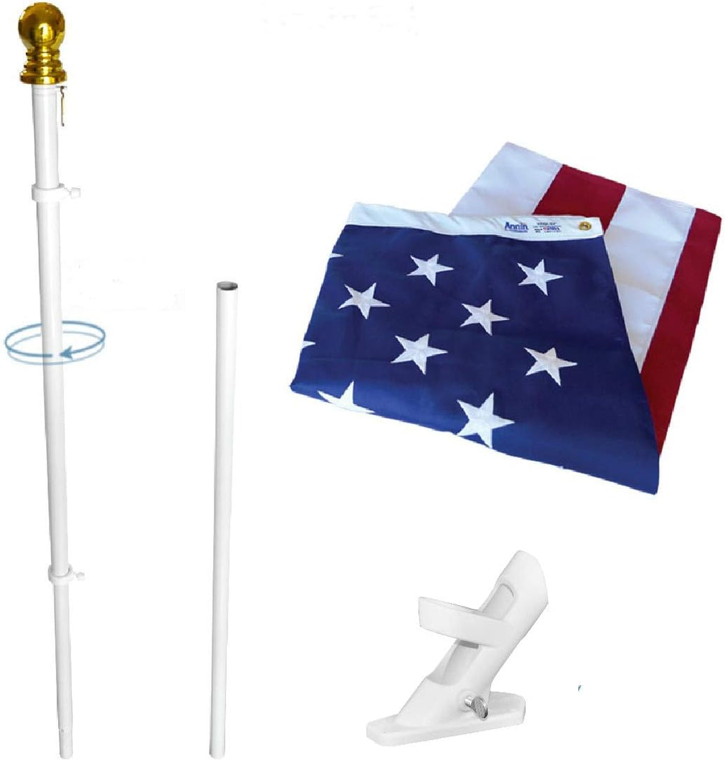 3x5 ft. Nylon Flag and Flagpole Kit with Pole K35798