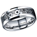 8mm Silver Tungsten Band N575581