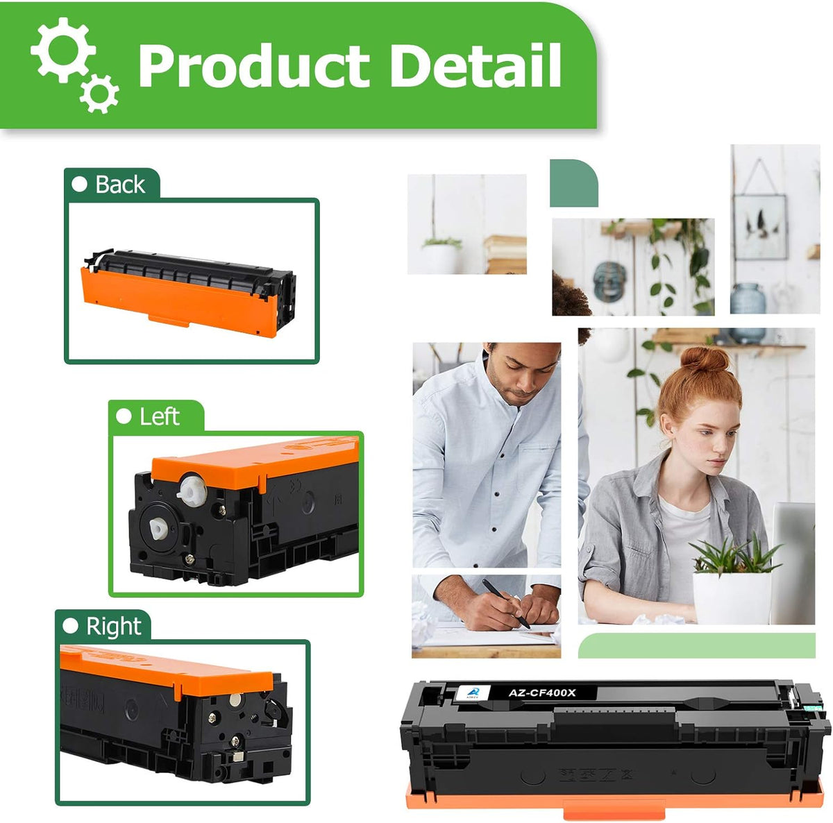 Black Cyan Yellow Magenta 5-Pack Toner Cartridge B837756