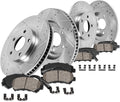 FRONT 307mm + REAR 279.7mm D/S 5Lug Rotors + Brake Pads + Clips + Sensors J982129