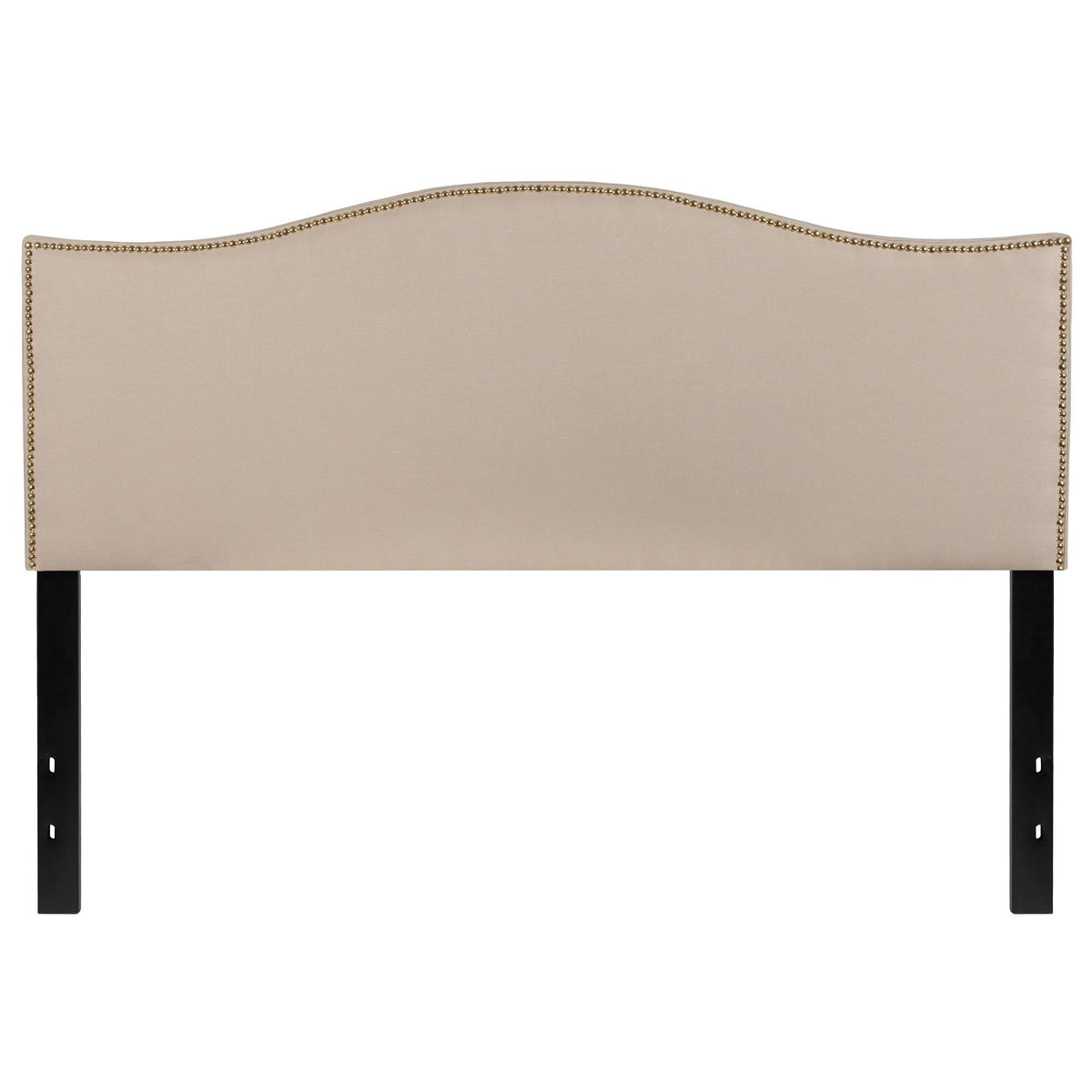 Beige and Black Transitional Queen Size Headboard G215