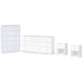 4 Piece Bedroom Set in White Z15247