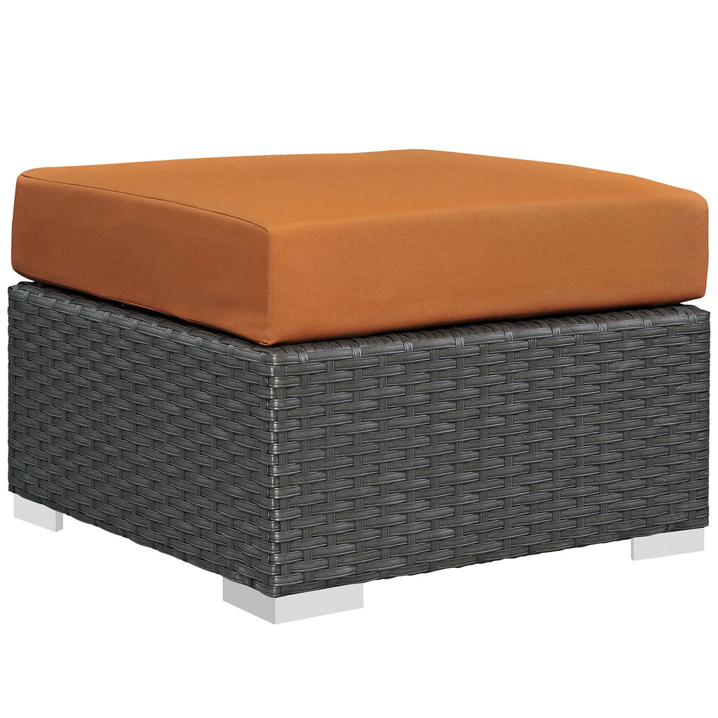 Orange Rattan 10 PCS Sectional Sofa Set C64331