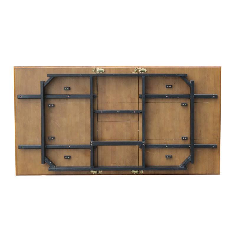 Black/Cherry Dining Table with Butterfly Extension M912