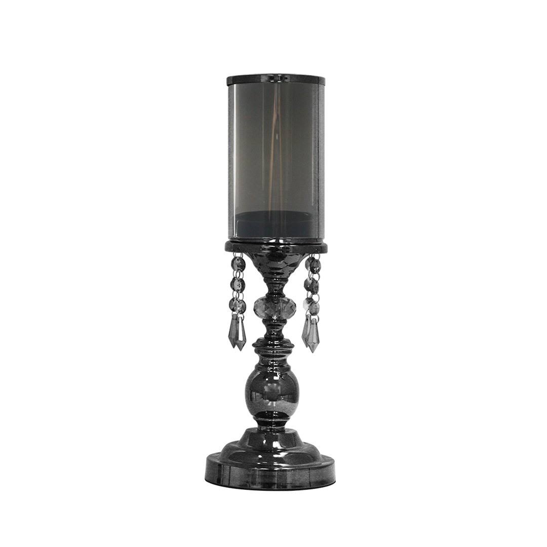 Black Crystal Candle Stand G20911