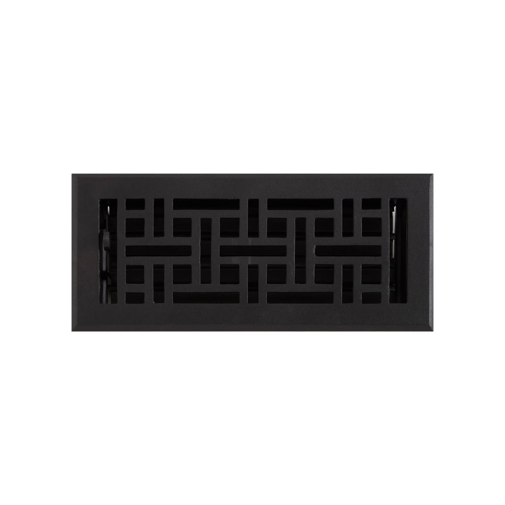 Wicker Style Cast Iron Floor Register D10953