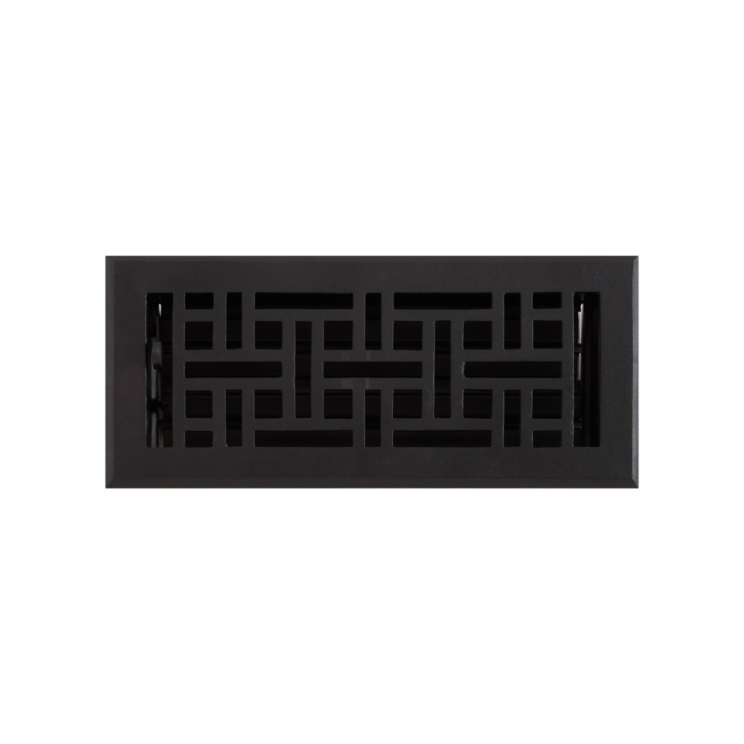 Wicker Style Cast Iron Floor Register D10953