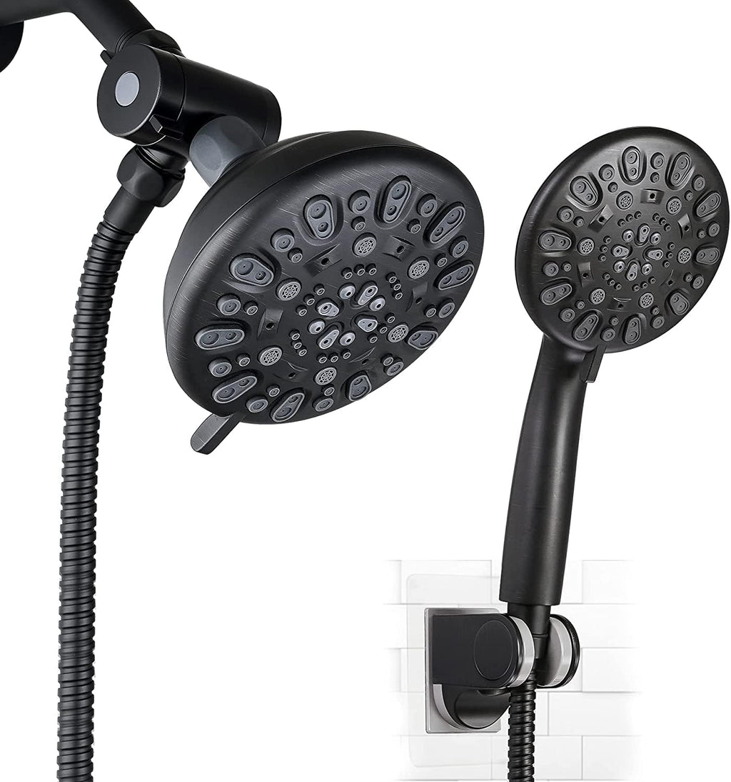 5-inch Rainfall Shower Head Combo with Handheld, 3-way Diverter, Brushed Nickel, Pack of 2 Y524