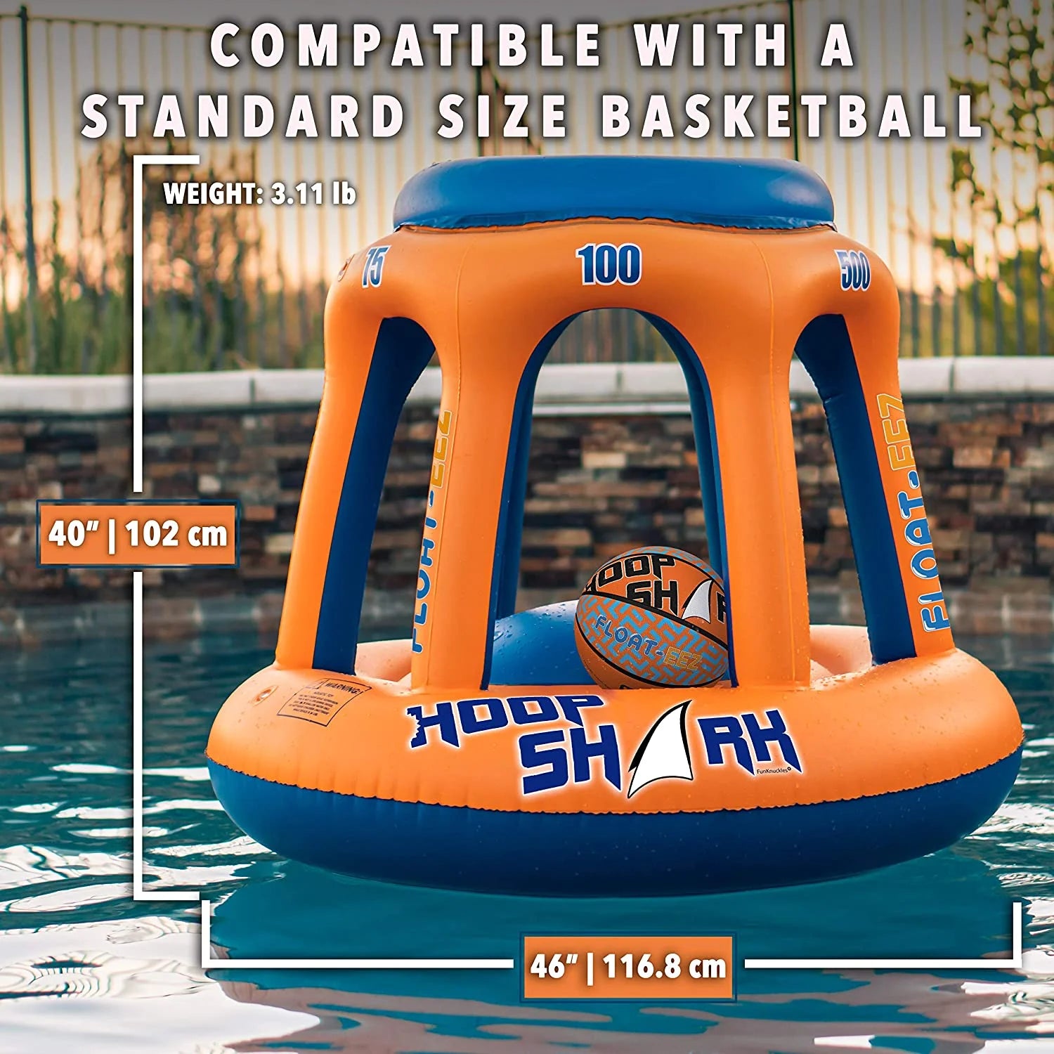 Inflatable Basketball Hoop Set with Ball D603572
