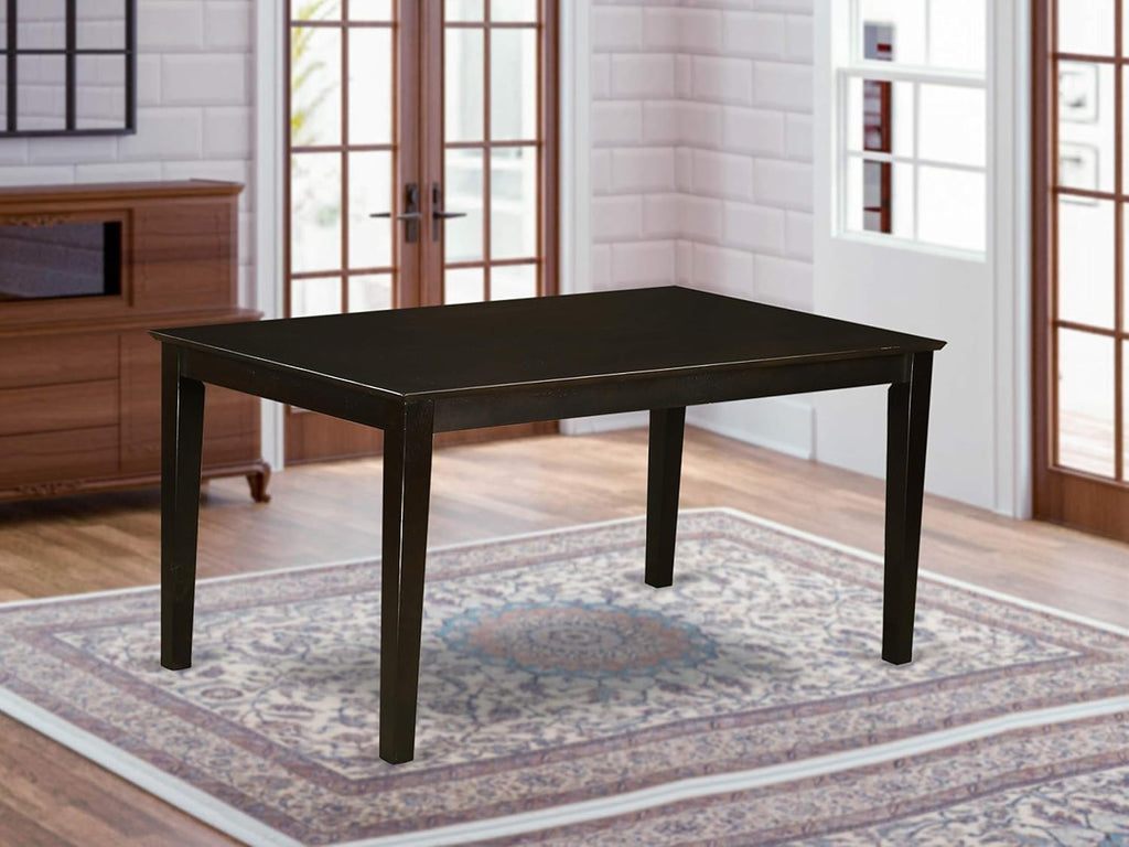 Rectangular Dining Table with Solid Wood Top B5364