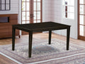 Rectangular Dining Table with Solid Wood Top B5364