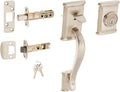 Ash Field Single Cylinder Handle Set, Satin Nickel L371