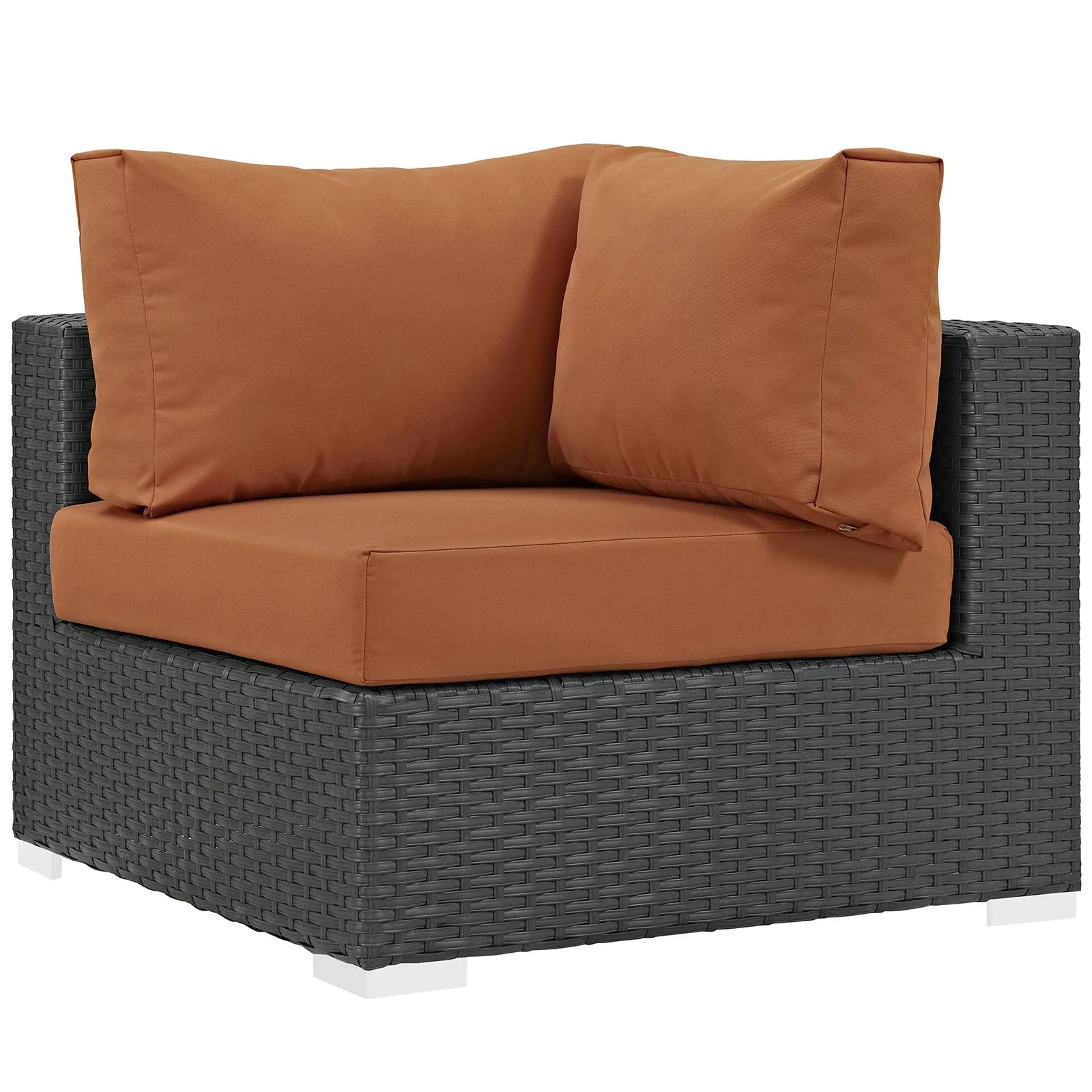 Orange Rattan 10 PCS Sectional Sofa Set C64331