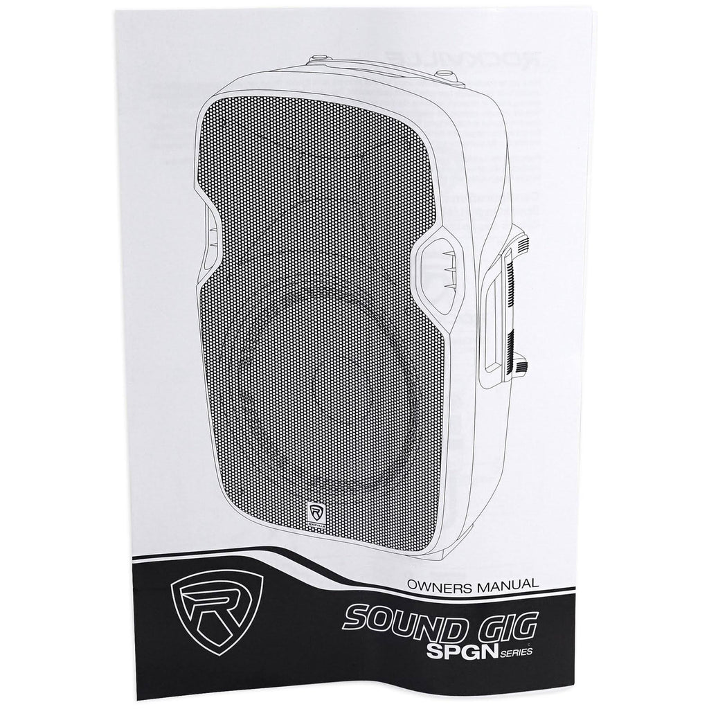 12x22 Passive 1200W DJ PA Speakers with Stands and Cables V63117