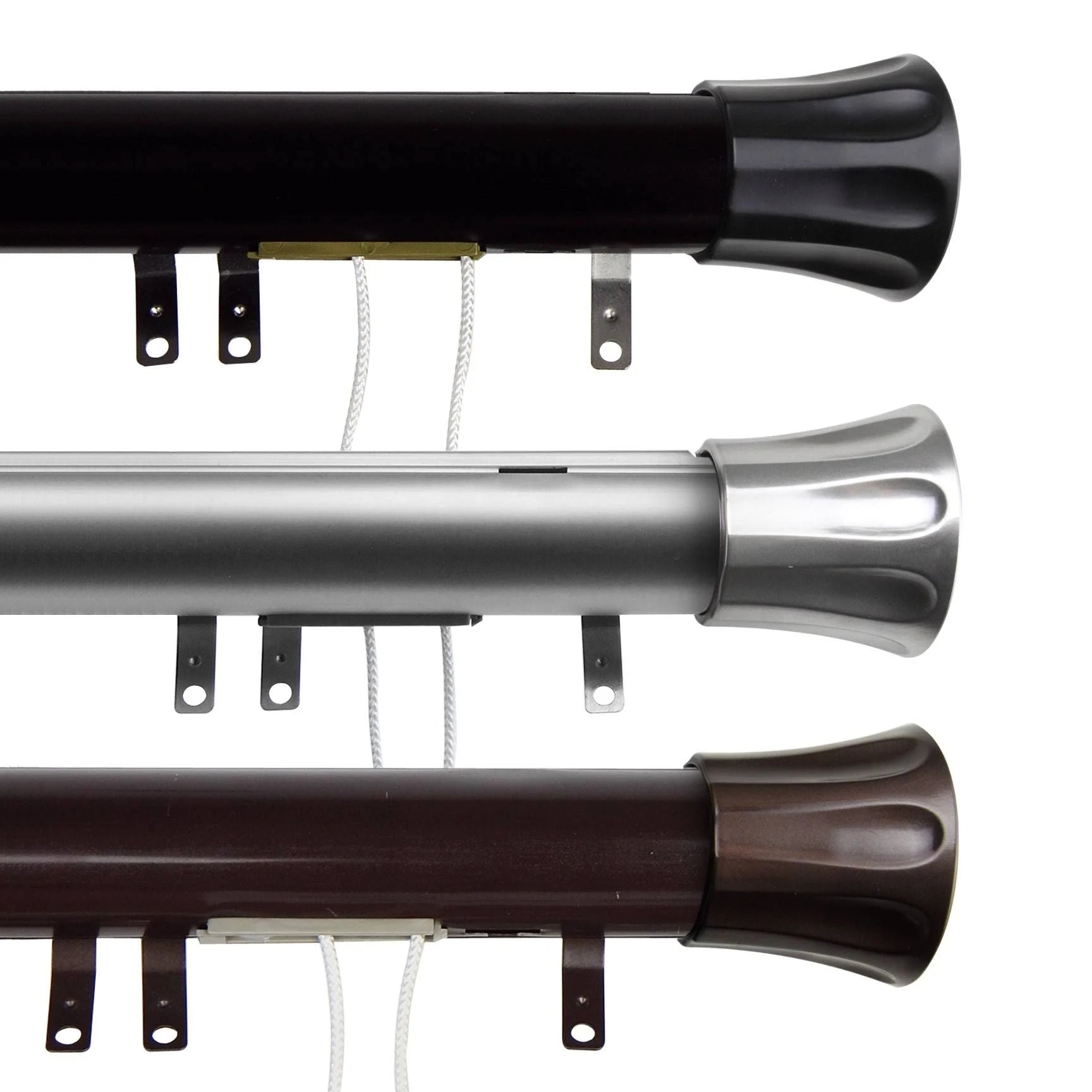 Black Finish Decorative Traverse Rod Z630