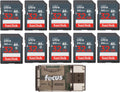 32GB SDHC UHS-I Memory Card 10-Pack with USB Card Reader Bundle R129531