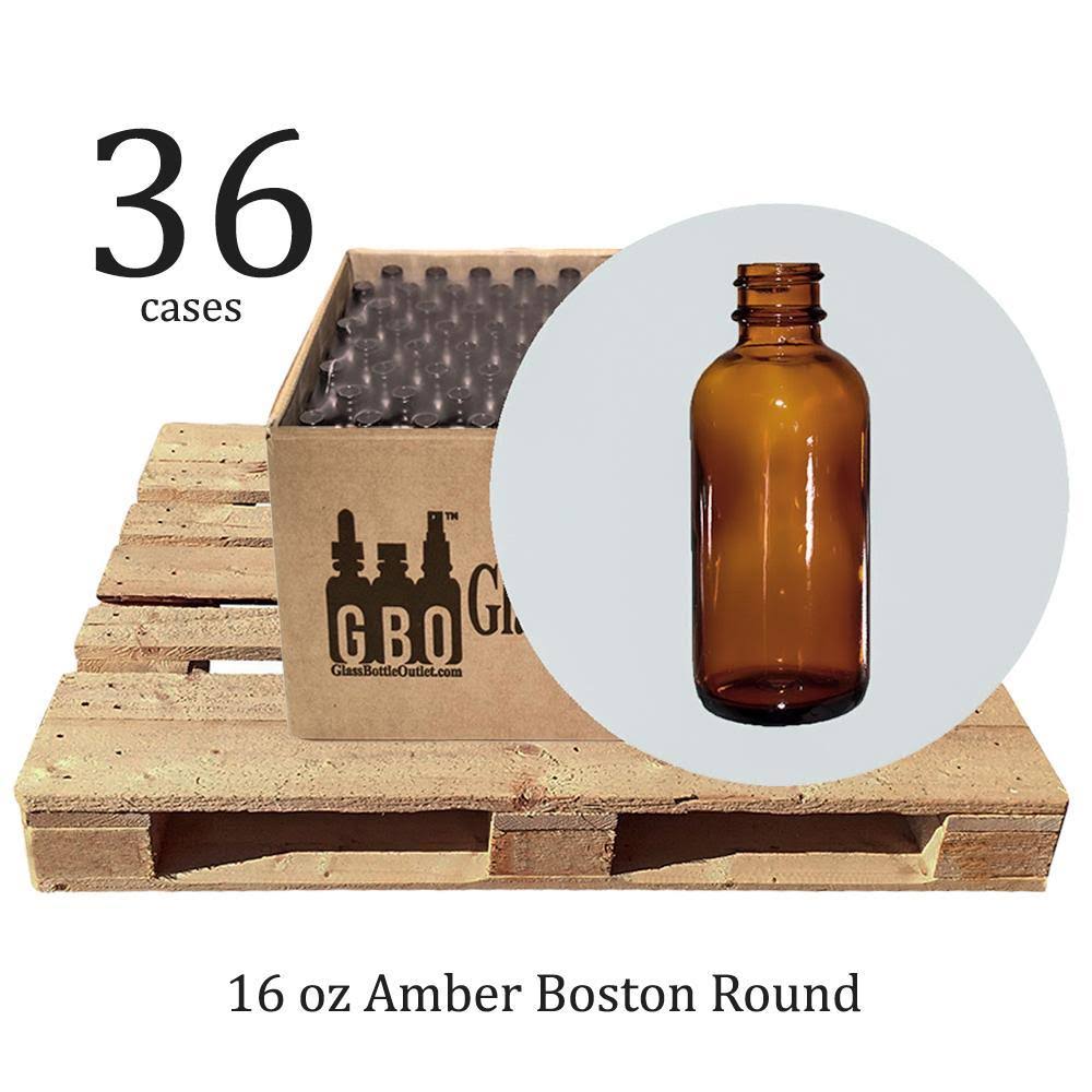 2 oz Amber Boston Round C982163