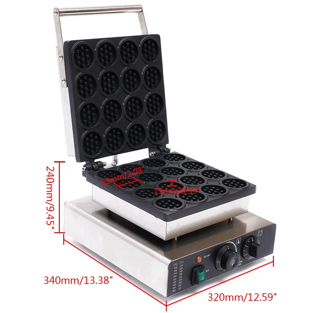 Nonstick Electric Mini Round Waffle Maker Machine Y785719