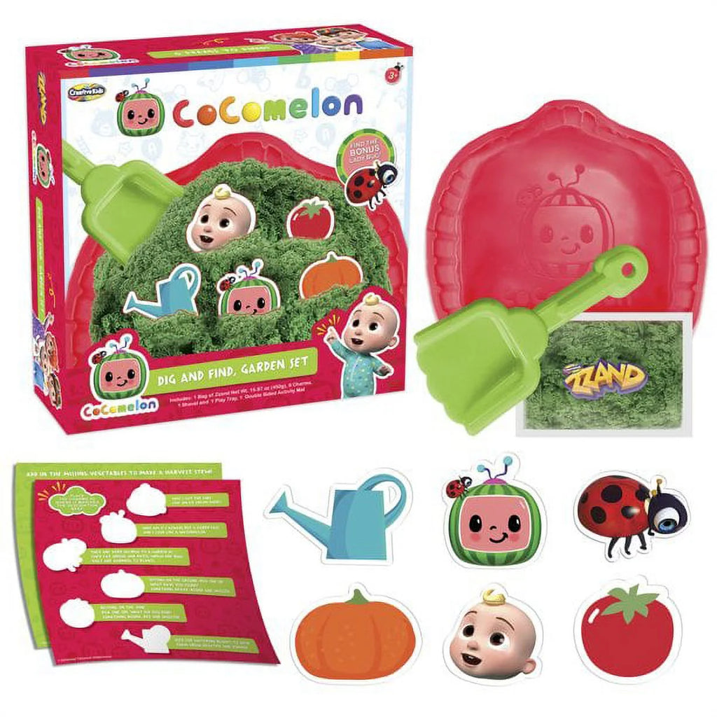 9 Piece Sand Activity Set with Reusable Tray, Shovel and Charms I291916