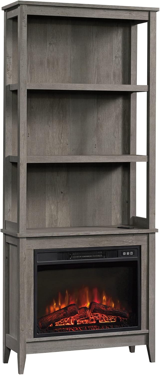 Vintage Oak Finish Library Fireplace A908282
