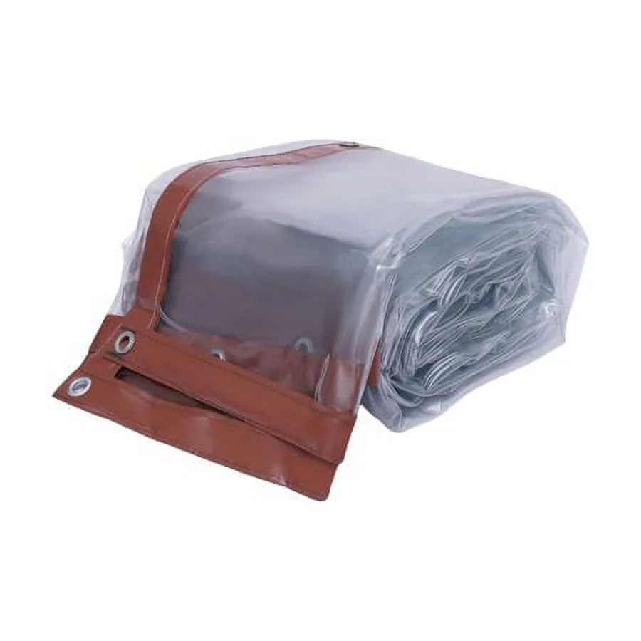 Brown Clear Awning Canopy Tarpaulin K199