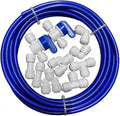 1/4 inch O.D. 32.8ft RO Water Tubing with 10pcs Quick Connector V757