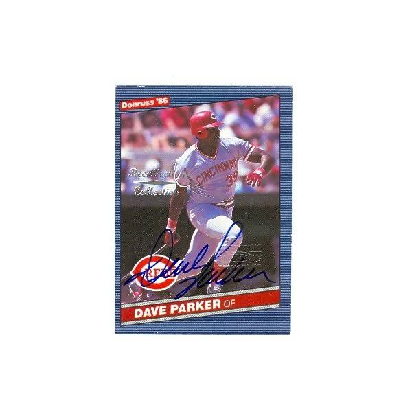 Dave Parker Autographed Baseball Card Cincinnati Reds 2002 Donruss Recollection Collection No.203 C436