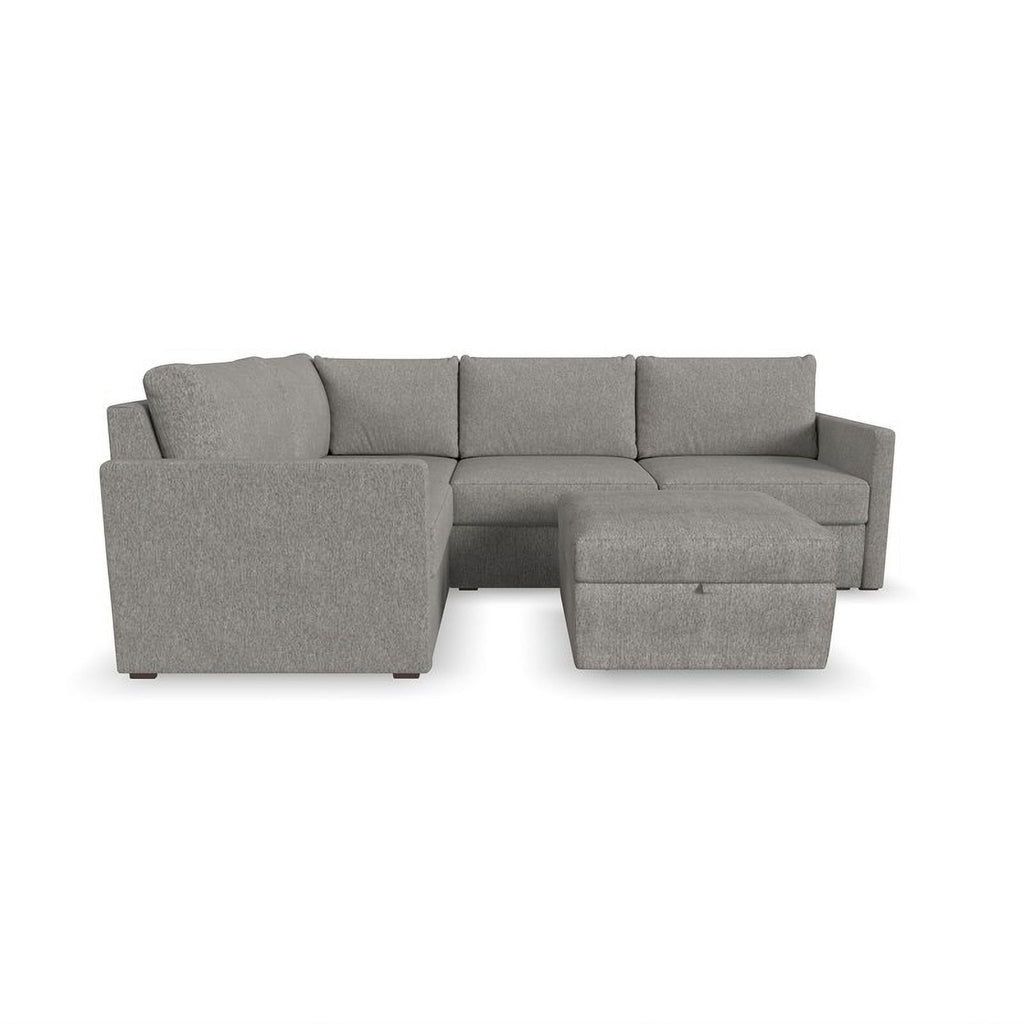 Gray 4 Seat Sectional with Performance Fabric X681