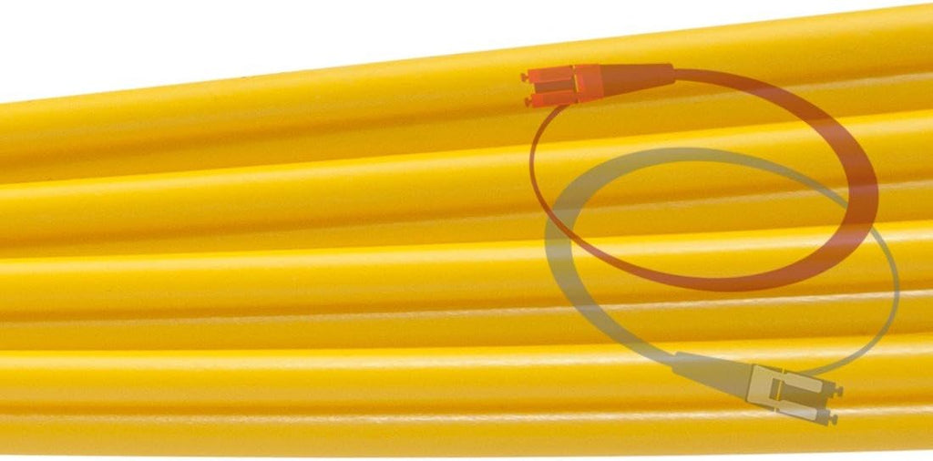 15M OS2 LC LC Fiber Patch Cable Duplex 9/125 Singlemode Jumper N24212