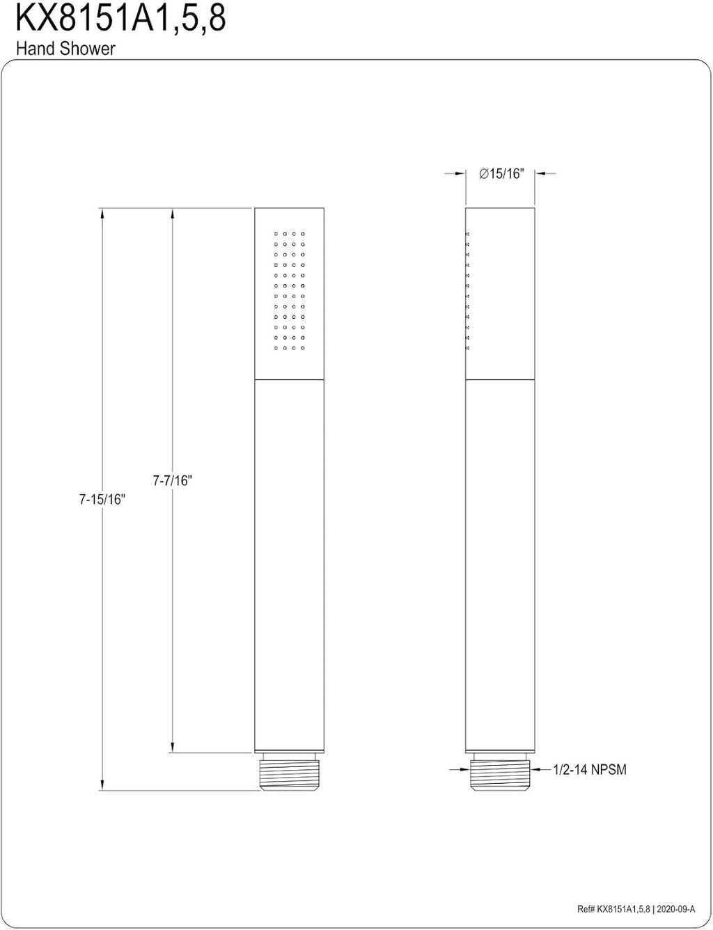 Oil Rubbed Bronze Hand Shower Head Pack of 2 U3827