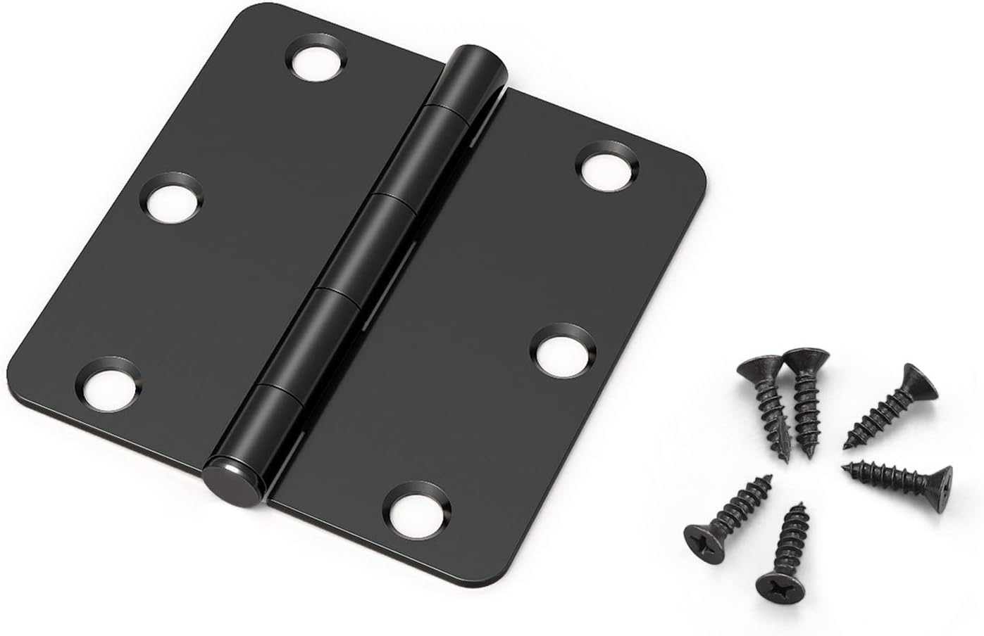 Matte Black 3.5 Inch X 3.5 Inch Interior Door Hinges Pack of 24 H34289