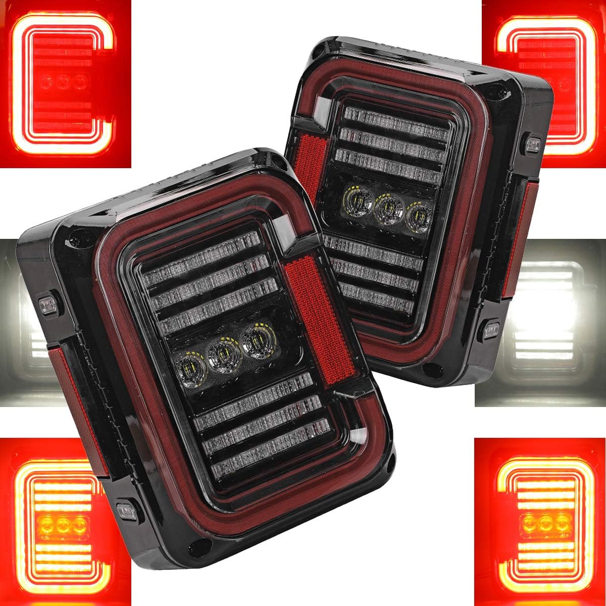 LED Tail Lights Clear Lens 2 PCS Y69699