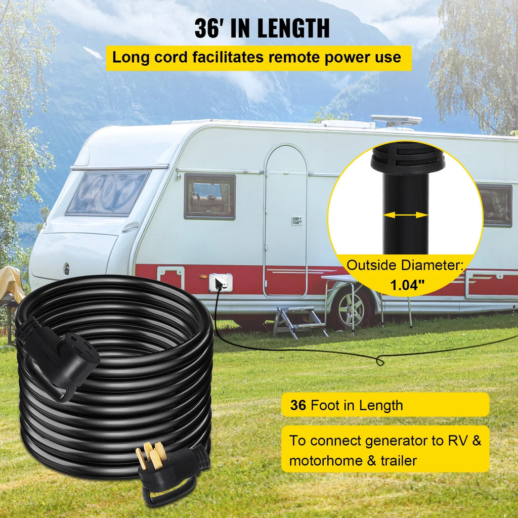 36Ft 50 Amp RV Extension Cord with Handles X2816