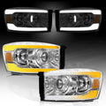 Chrome Housing LED Headlight Assembly with Sequential Turn Signal P248303