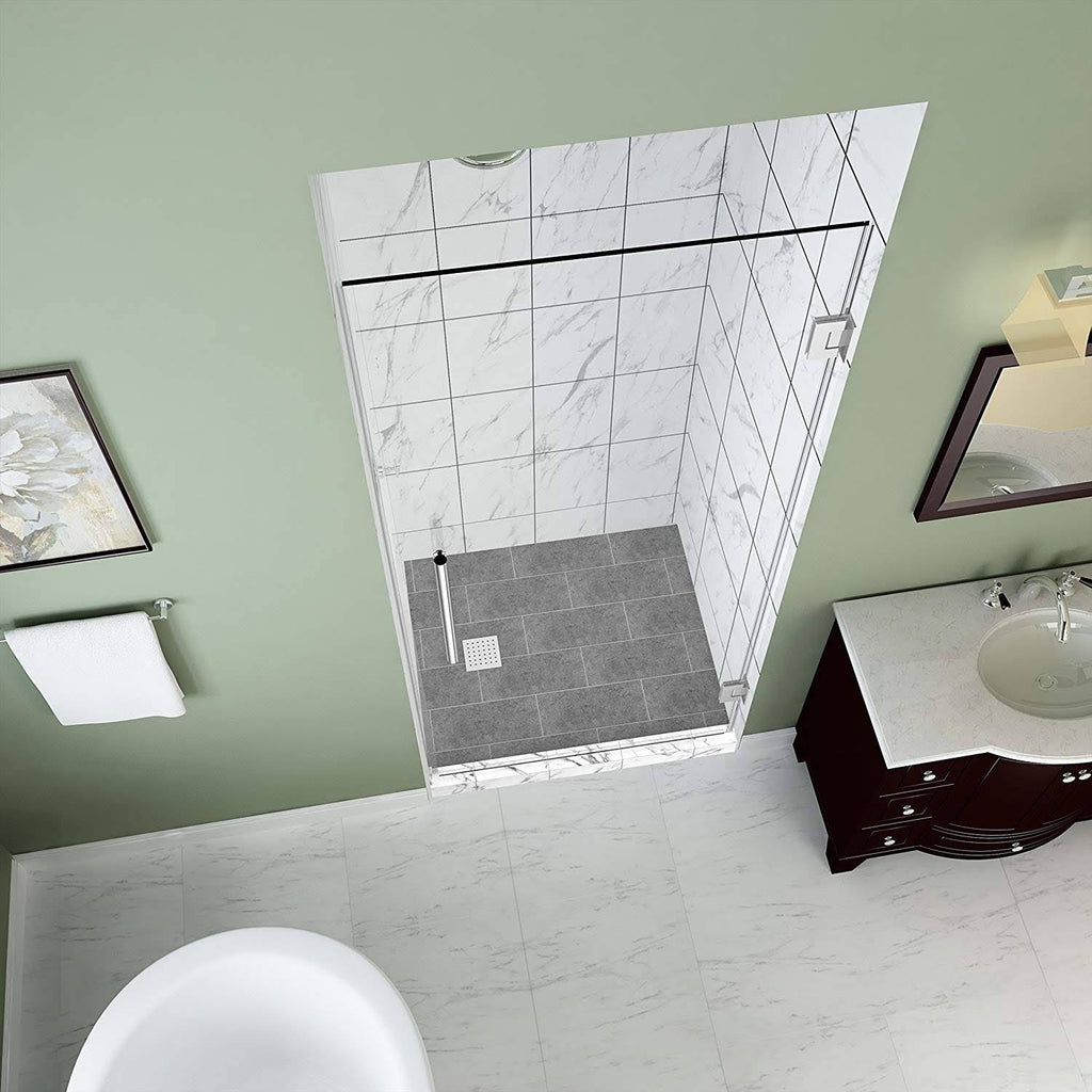 72x22 High x 28x22 Wide Frameless Shower Door Chrome O131