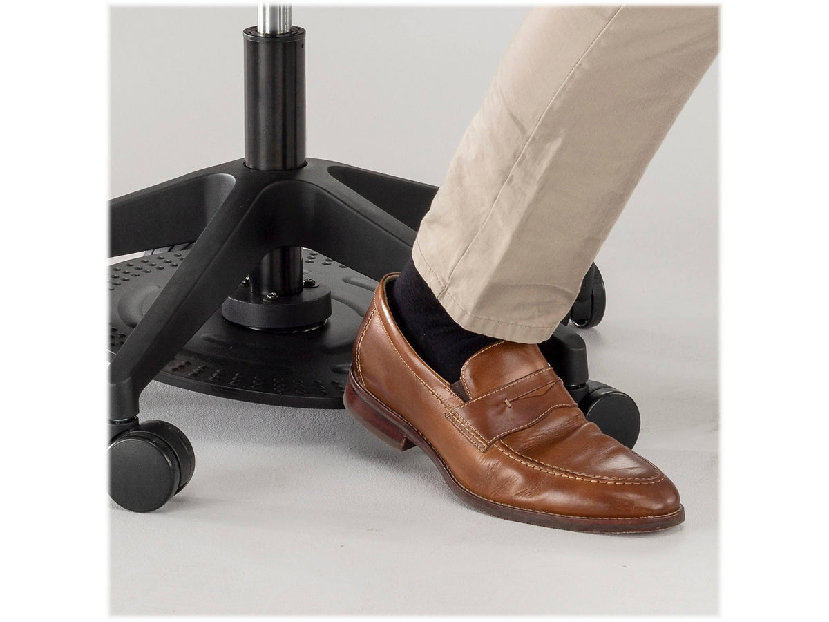 Saddle Swivel Stool with Plastic and Vinyl L66407