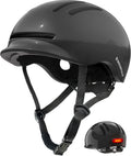 Black Bicycle Helmet with Light L549