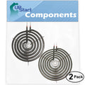 2-Pack 8 inch 6 Turns & 6 inch 5 Turns Surface Burner Elements Y17594