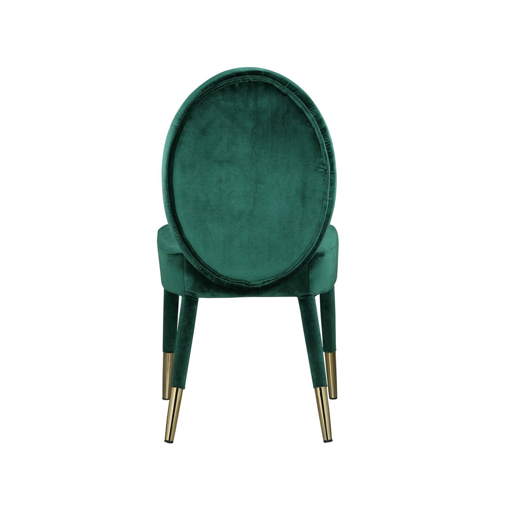 Velvet Dining Chair Set of 2 Grey P236
