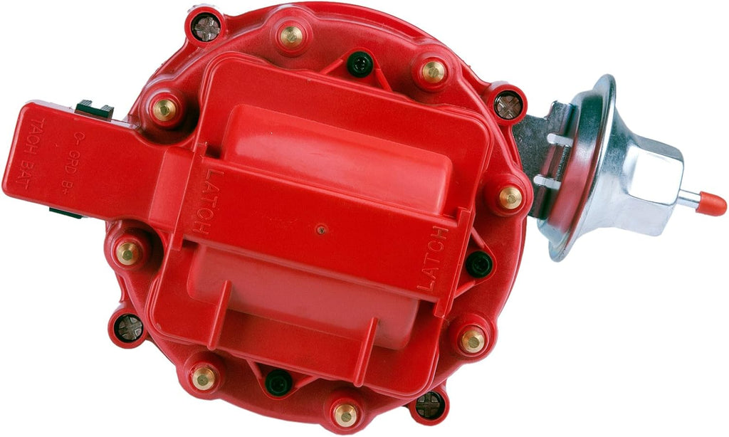 Ignition Distributor with Cap and Rotor Red Cap Pack of 2 Y427861